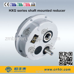 TA helical hollow shaft mounted speed reducer gearbox geared motor