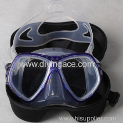Adult professional tempered PVC scuba diving mask
