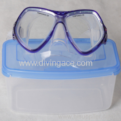 Adult professional tempered PVC scuba diving mask