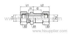 hydraulic fitting bulkhead adapter 6C 6D 6C-LN 6D-LN 6C-RN 6D-RN 6C-LN/RN 6D-LN/RN