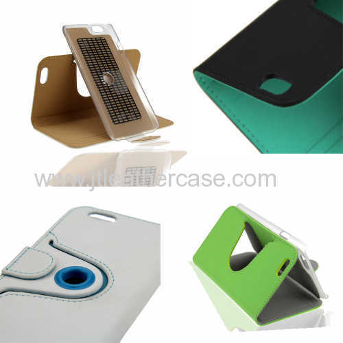 Hot selling Super designer Beautiful case for iPhone6 pu leather stand folio case
