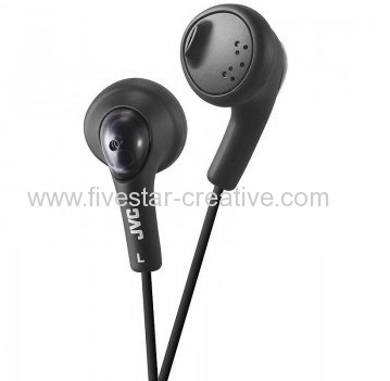 JVC Gumy HA-F160-B Ear Bud Headphones HAF160 Black