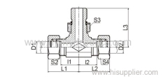 JIS metric gas male 60° CONE adapter