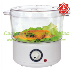 2.4L Food Steamer with Timer and Power Light Indicator