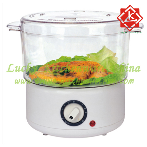 2.4L Food Steamer with Timer and Power Light Indicator