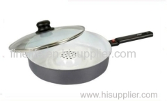 Carbon steel non-stick dry frying pan