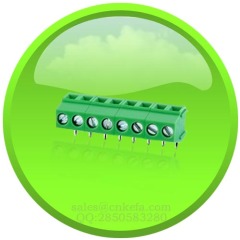 PCB screw terminal block VDE UL certified with wire clamp for board to wire connection