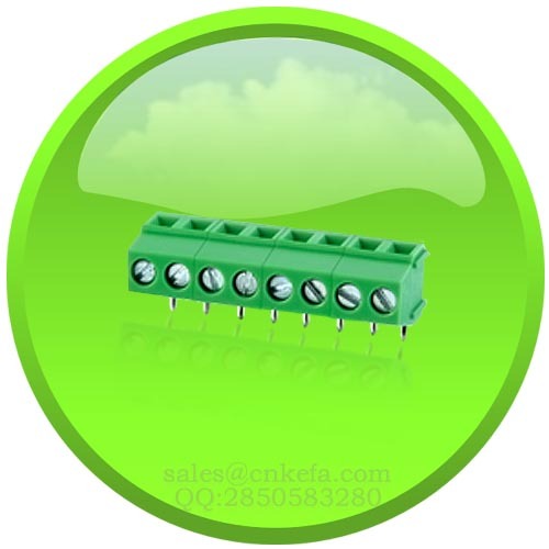 PCB screw terminal block  VDE UL certified with wire clamp for board to wire connection