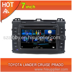 Toyota Lander Cruise Prado car dvd player bluetooth ipod radio TV USB 3G Wifi canbus 7inch touch