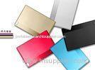 portable Credit Card Power Bank aluminum Wallet mobile charger for samsung galaxy note