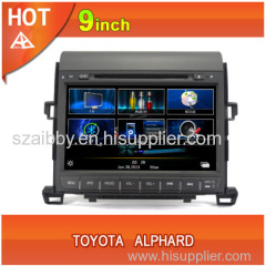 toyota alphard car dvd car bluetooth car audio car navigation car multimedia