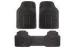 3D Auto Vehicle Truck Rubber Floor Mats Black For Floor Protection