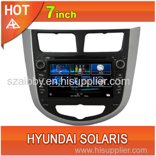Hyundai solaris Verna i25 car dvd player bluetooth ipod radio TV USB 3G Wifi canbus 7inch touchscreen phonebook