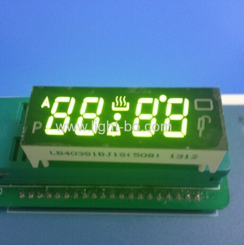 Super rote 4-stellige 0,38" gemeinsame Anode 7-Segment führte digitale Backofen-Timer-Display mit Betriebstemperatur + 120C