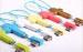 Retractable long USB Charger Cable for blackberry , blue / white / yellow