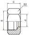 Metric thread compression connector nut