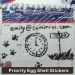 Brittle Eggshell Stickers With Priority Mail