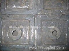 High Iron Cr Cement Mill Liners For High Abrasion Performance