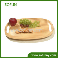 Bamboo veneer snacks serving tray