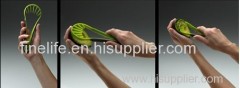 Soft grip avocado slicer