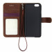 2014 Hot selling Brown leather wallet phone case for iphone6