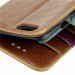 2014 Hot selling Brown leather wallet phone case for iphone6