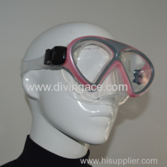 Adult silicone scuba diving mask