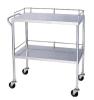 Stainless Steel two Layer Trolley hospital stretcher