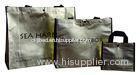 Hot Stamping Non Woven Carry Bag Golden Fabric