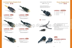 NEMA L5-15P Locking Power Supply Cord