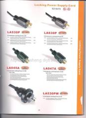 NEMA L6-30P Locking Power Supply Cord