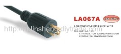 NEMA L7-15P Locking Power Supply Cord
