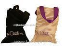 Closet Satin Bag, Fabric Carrier Bags Printed With Ribbon Handle 18 * 23 mm