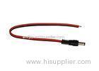 2.1mm Male Plug DC CCTV Power Connector For Security Camera , Copper and PVC