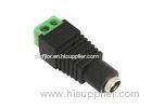 Female CCTV Camera Power Connector / DC Plug Power Connector With Screw
