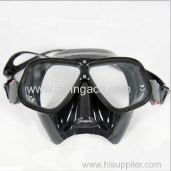 Professional silicone rubber diving mask