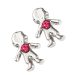 2014 Newest Platinum Plated Alloy Boy with Siam Crystal Floating Charms Hot Selling