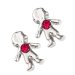 2014 Newest Platinum Plated Alloy Boy with Siam Crystal Floating Charms Hot Selling