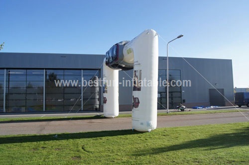 Inflatable archway for advertising