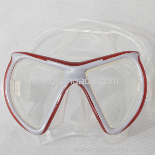 Hot sales tempered glass diving mask