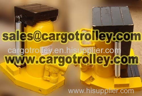 Hydraulic toe jacks instruction and application