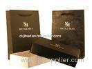 OEM Black NM 230g Personalized Paper Bags, Custom Carrier Bags With Logo