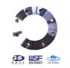 Duplex steel plate flange