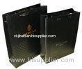 Mermaid 1c+1c Printing Black 250g Paper Shopping Bags With Metal Tops Ribbon Handle