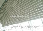 decorative Aluminum exterior Sun Shade System Rhombus Louver wall panel , Powder coating