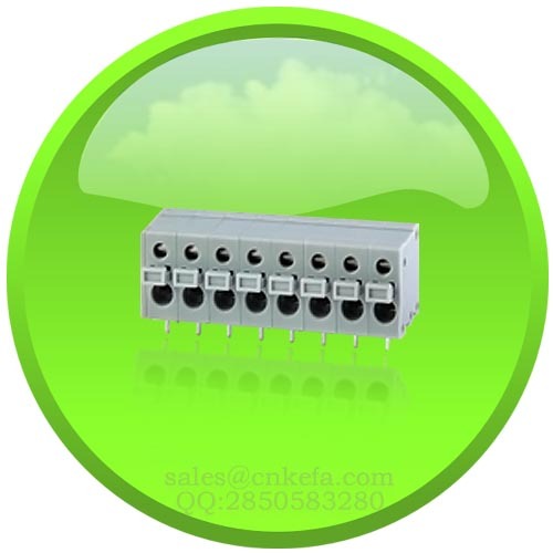 PCB spring terminal block