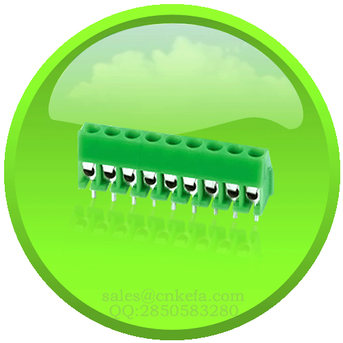 PCB screw terminal block with wire clamp for board to wire connection