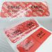 Red VOID stickers for tampered security warranty labels