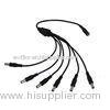 DC Female to 6 Male Power Splitter Cable for Security CCTV Camera To DVR