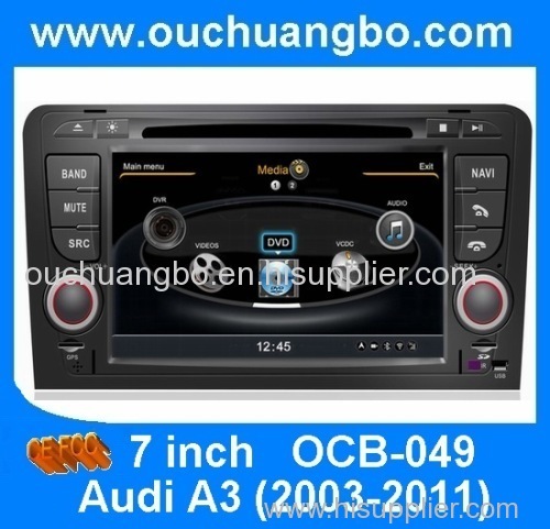 Ouchuangbo Car Dvd Player Pc Gps Navigation Stereo Video Multimedia Capacitive Screen with Audi A3 2003-2011 Bluetooth